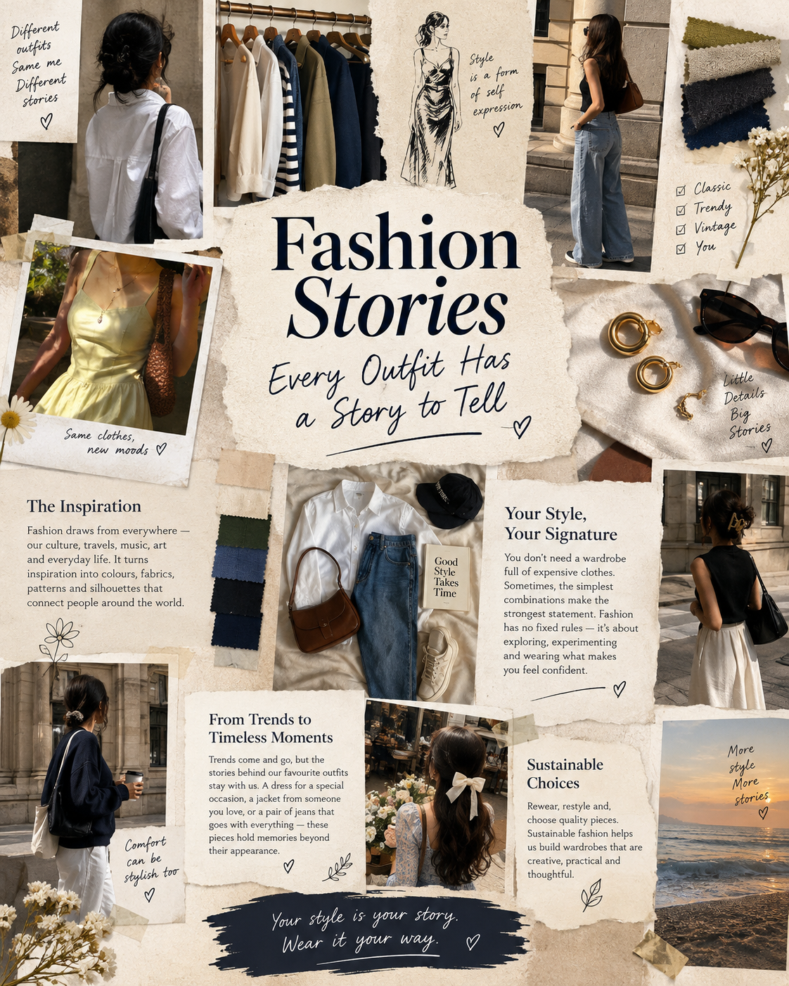 Every outfit has a story to tell