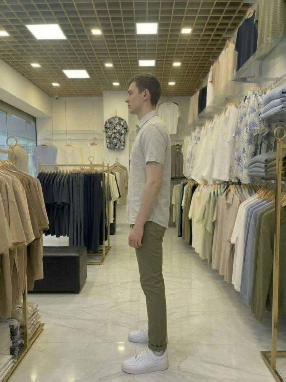 Men’s Linen Short-Sleeve Shirt