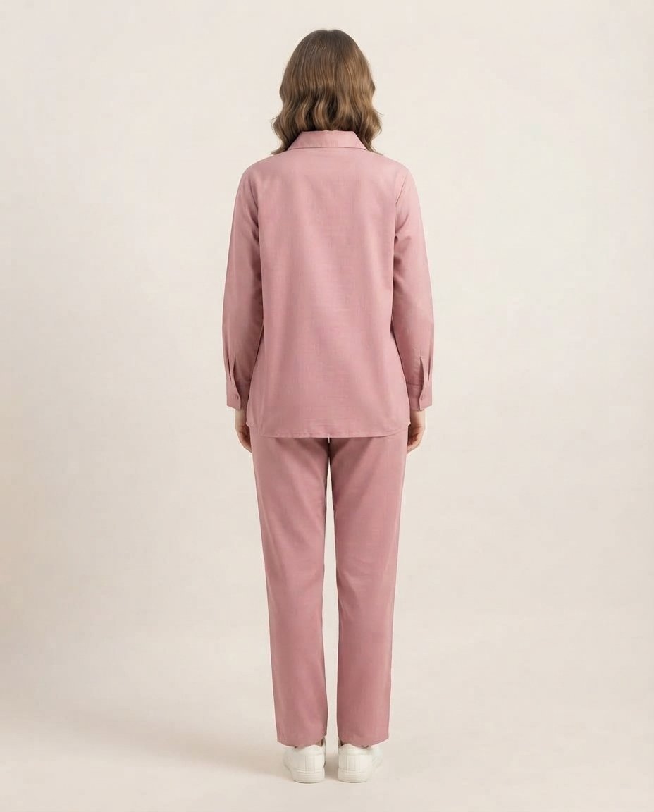 Women’s Dusty Pink Relaxed Co-ord Set