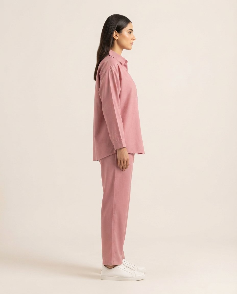 Women’s Dusty Pink Relaxed Co-ord Set