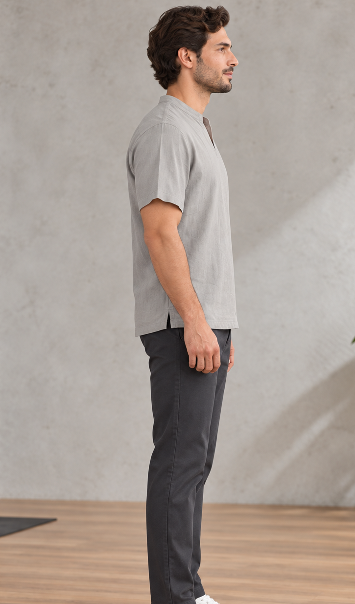 Men’s V Neck Short Sleeve Shirt