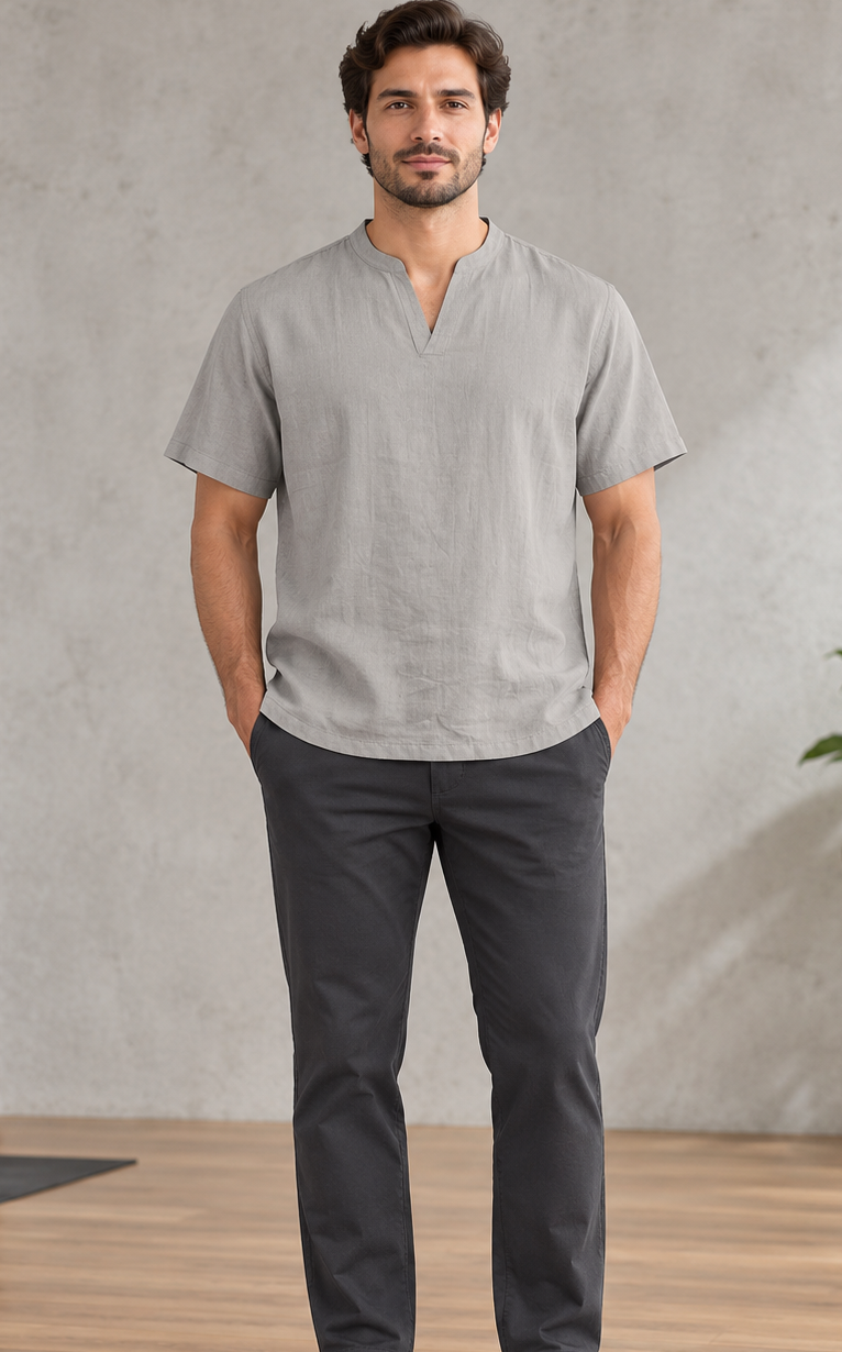 Men’s V Neck Short Sleeve Shirt