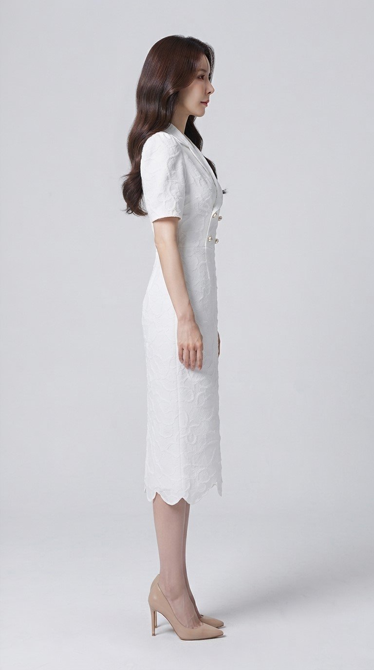 Women’s Ivory Floral Blazer Dress