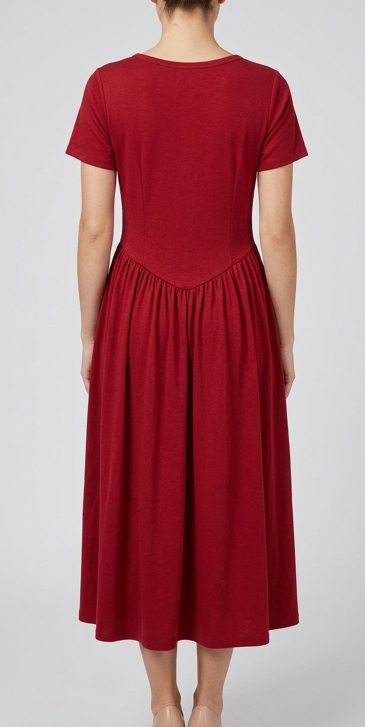 Women’s Taupe Button-Front Midi Dress